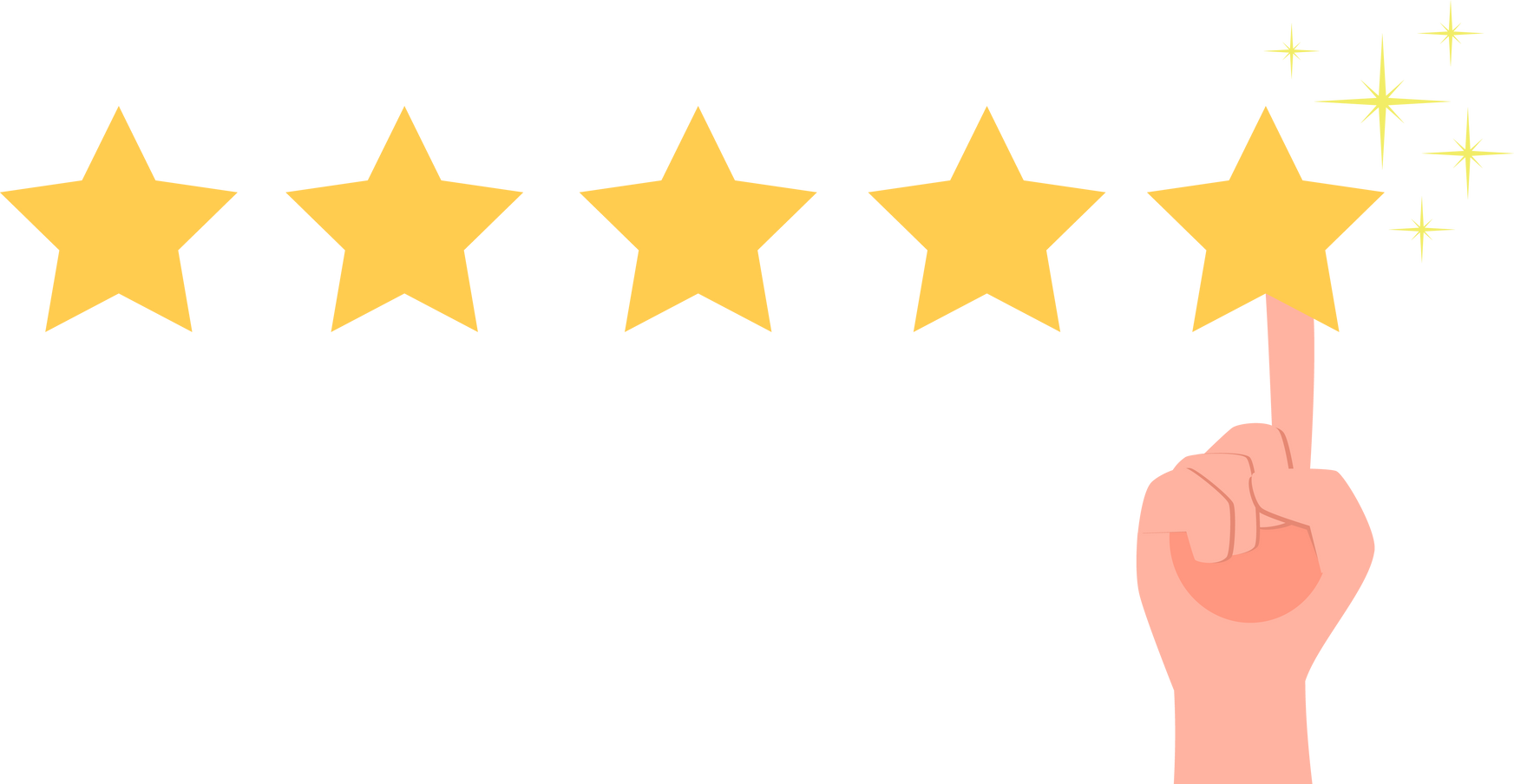 Flat  Conceptual Illustration of Customer Satisfaction Rating